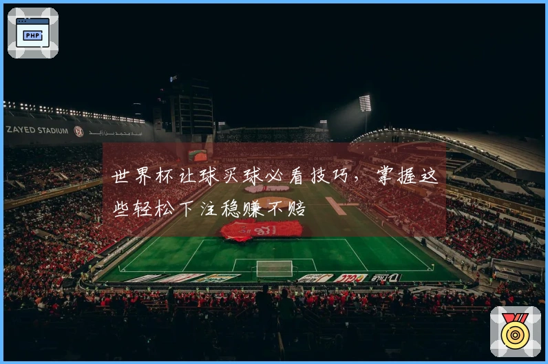 世界杯让球买球必看技巧，掌握这些轻松下注稳赚不赔